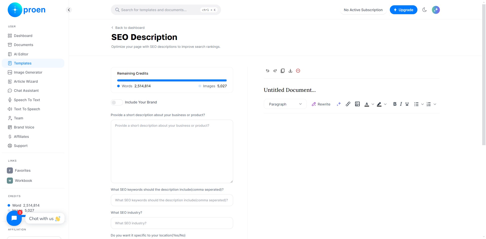 **Optional**: toggle ON "Include Your Brand"