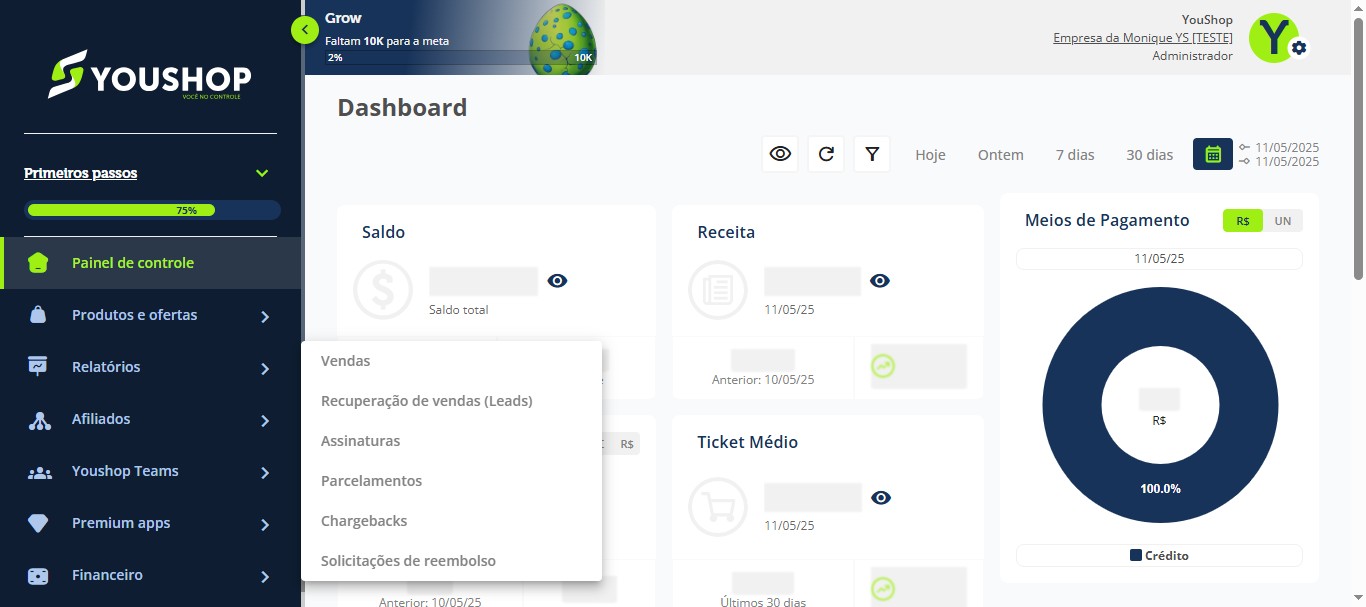 Prontinho. Você já consegue analisar todos os detahes dos pedidos! 🐉