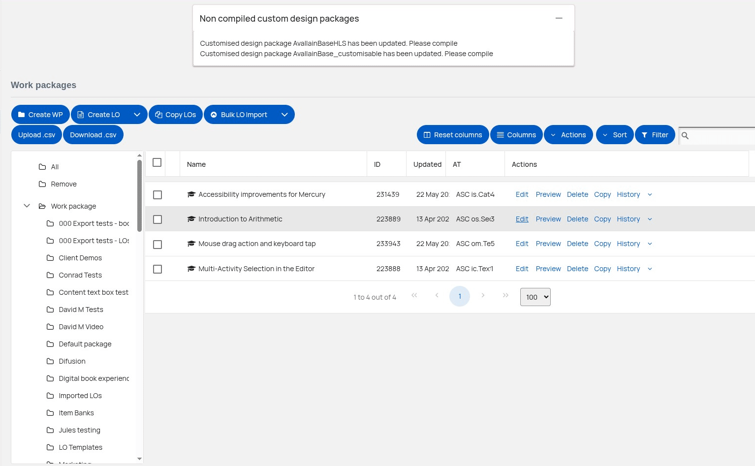 First select the source from which you want to copy your activities.