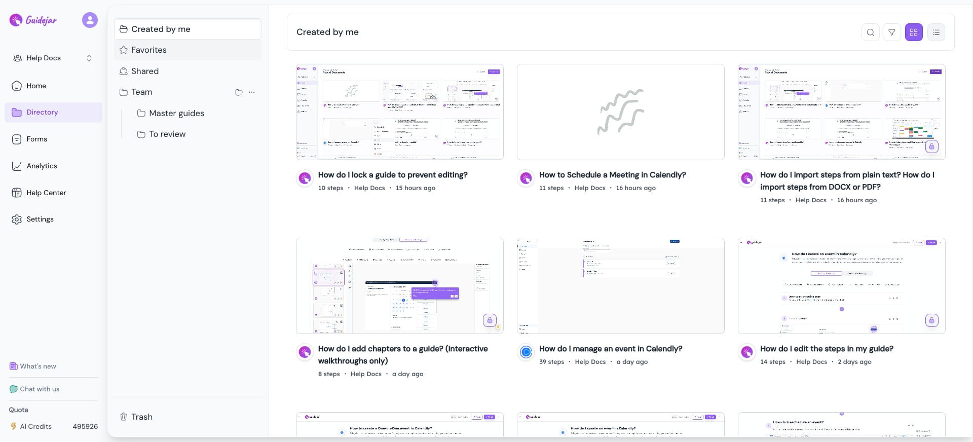 Go to the **Favorites** tab