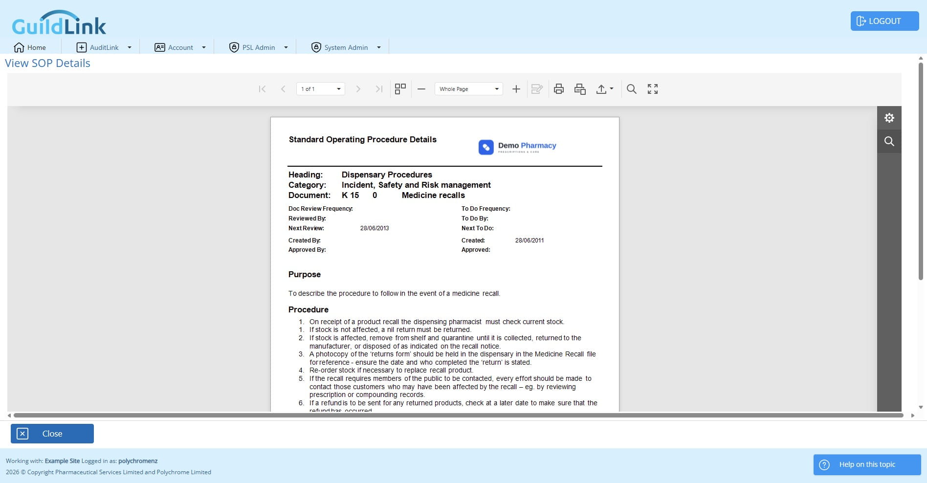 Now you can see the logo on your reports.