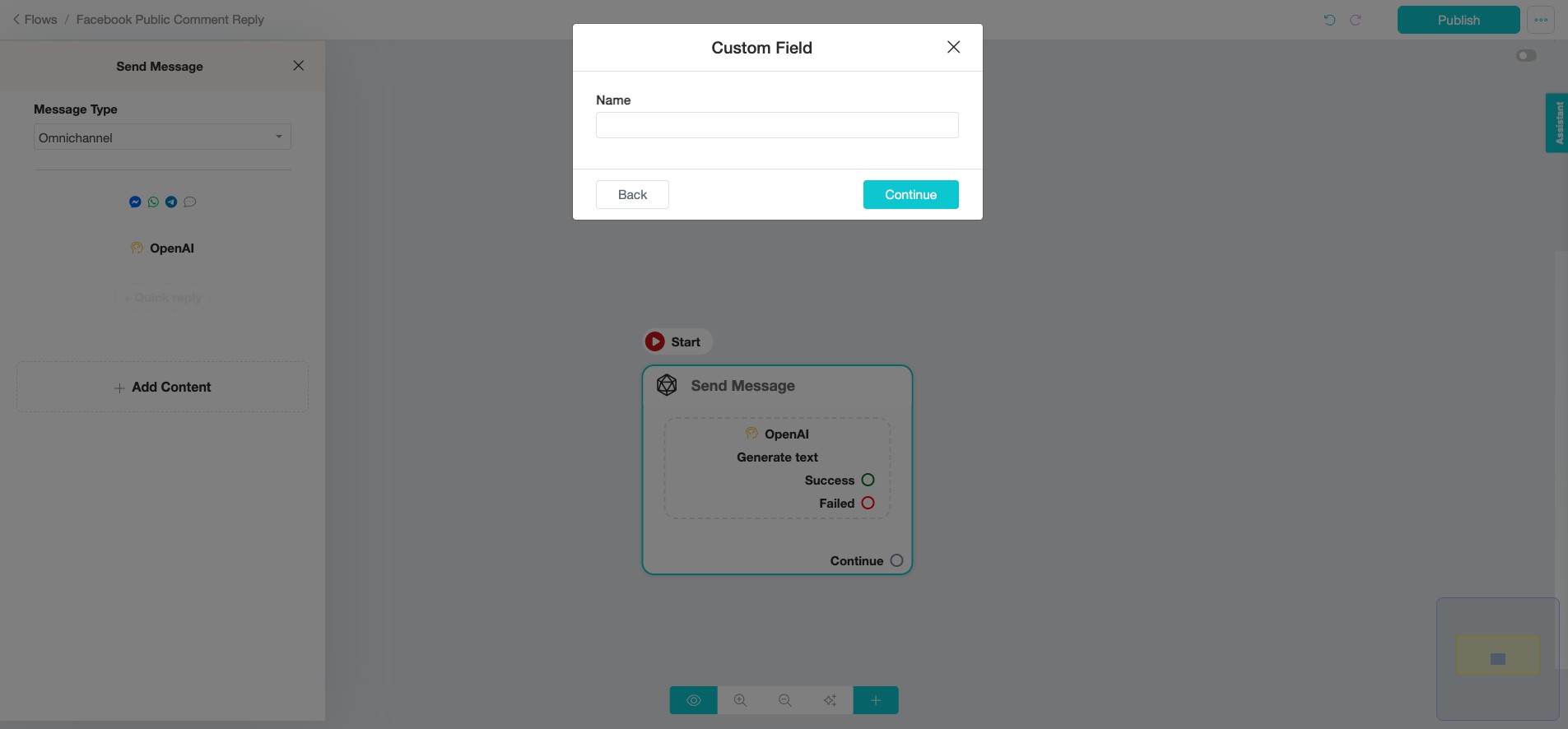 Provide "Custom Field" Name.