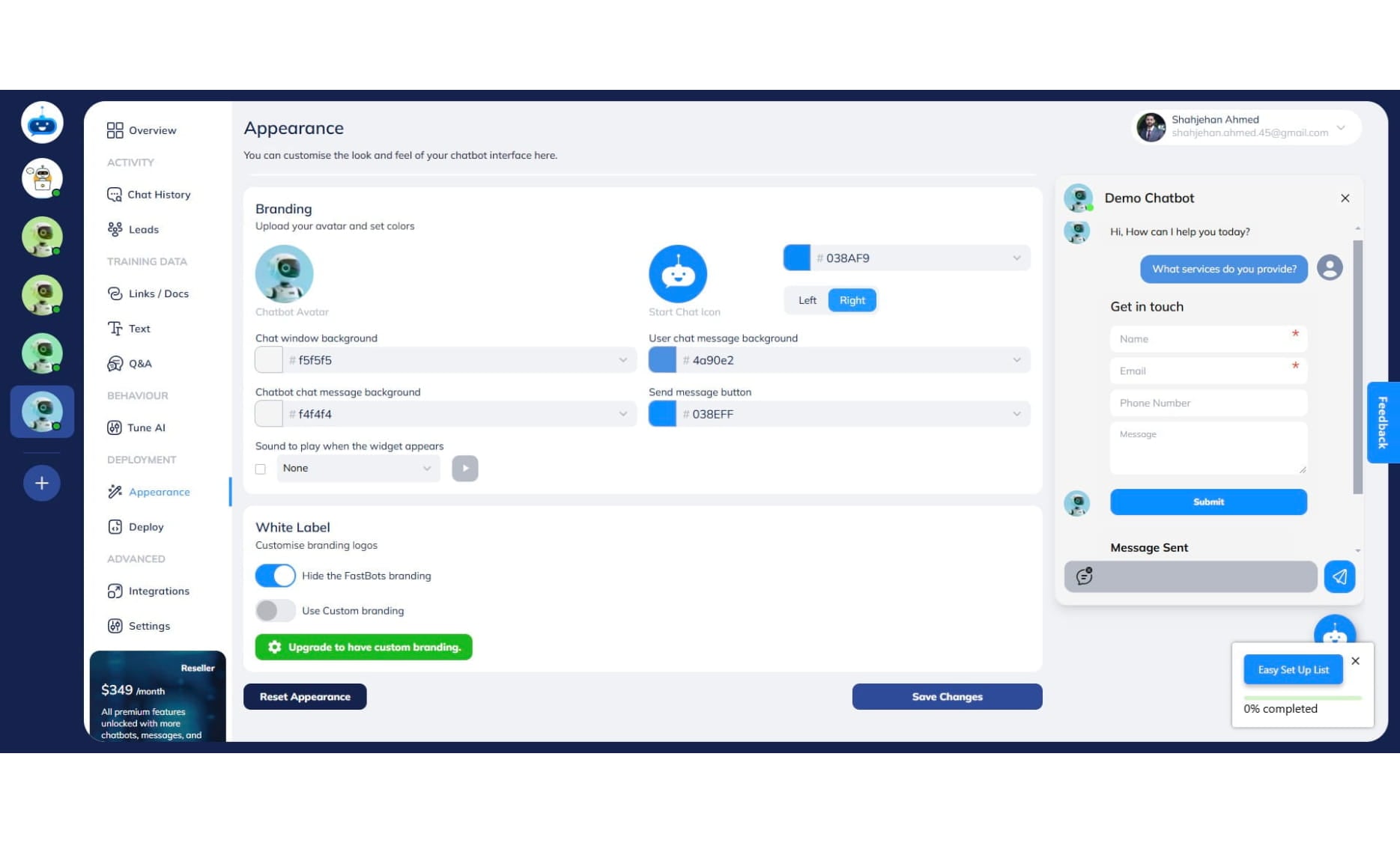 Click on "Save Changes" to finish.