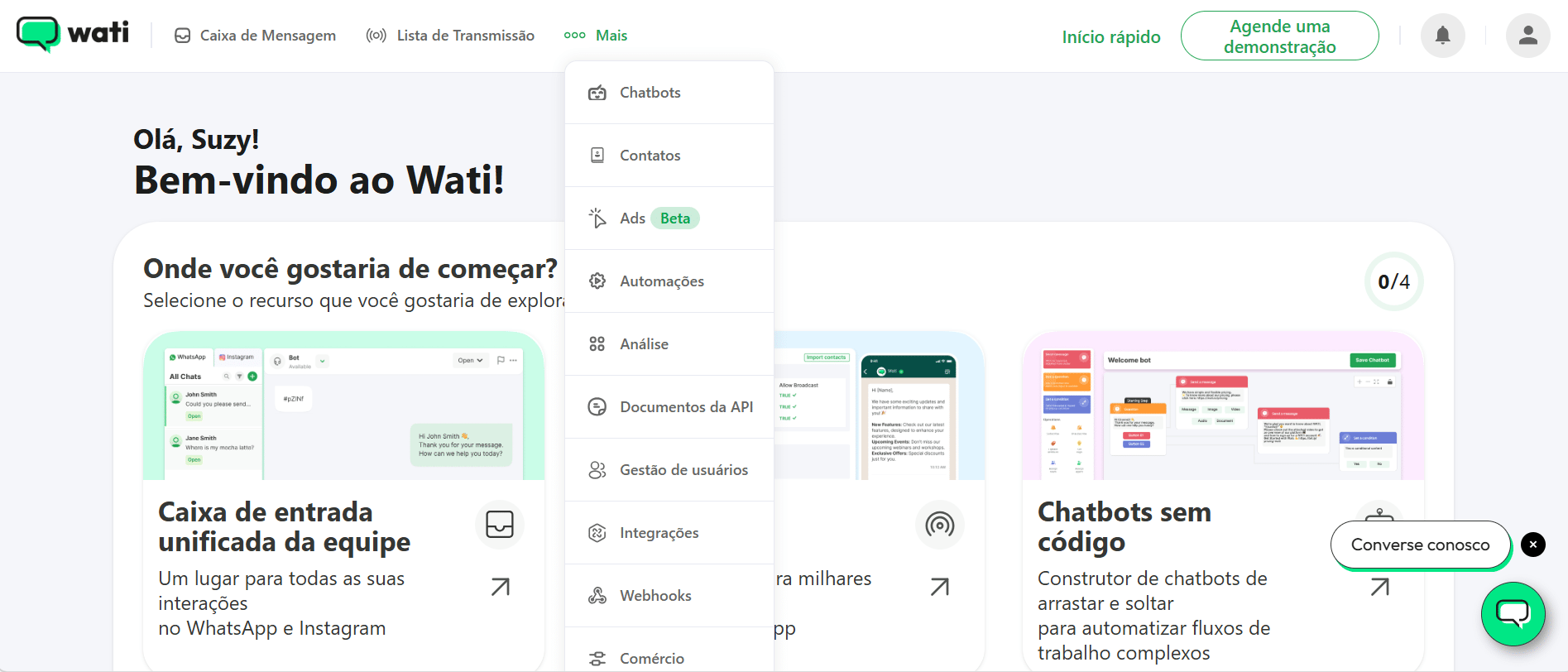 Clique em "Documentos da Api".