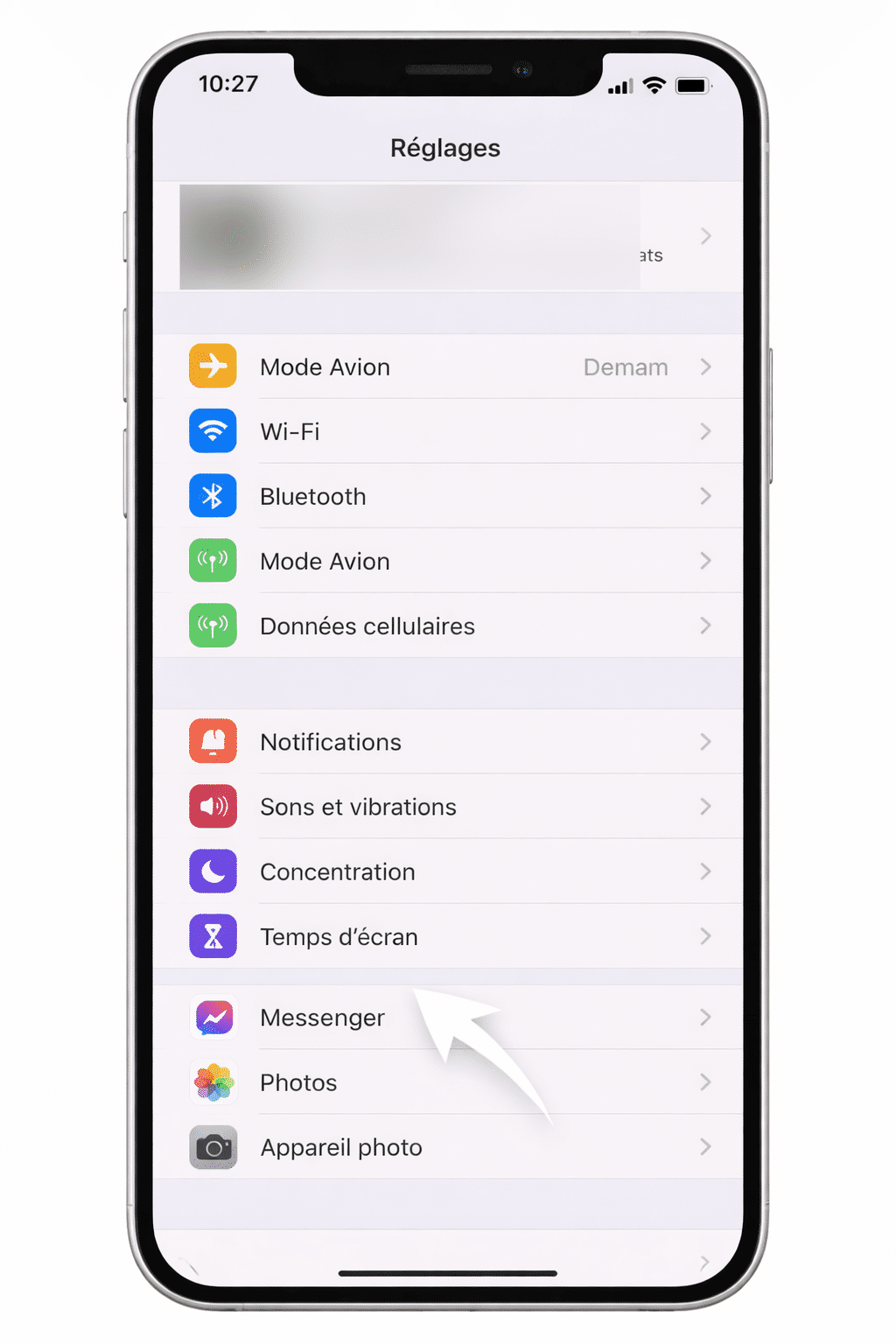 Sélectionnez une application