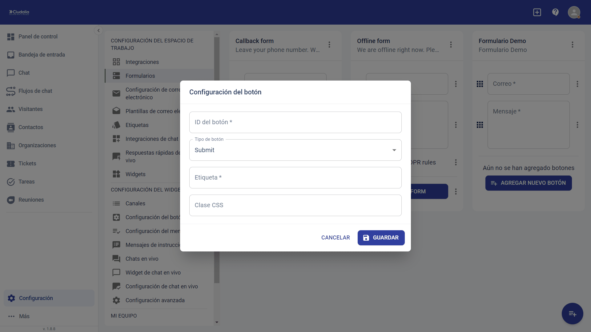 Luego asigna un **nombre ID** y una **etiqueta**