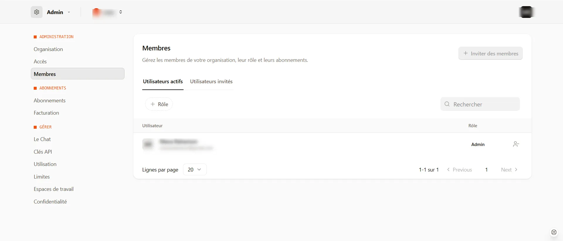 Dans l'interface Admin entrez dans la rubrique "Membres"