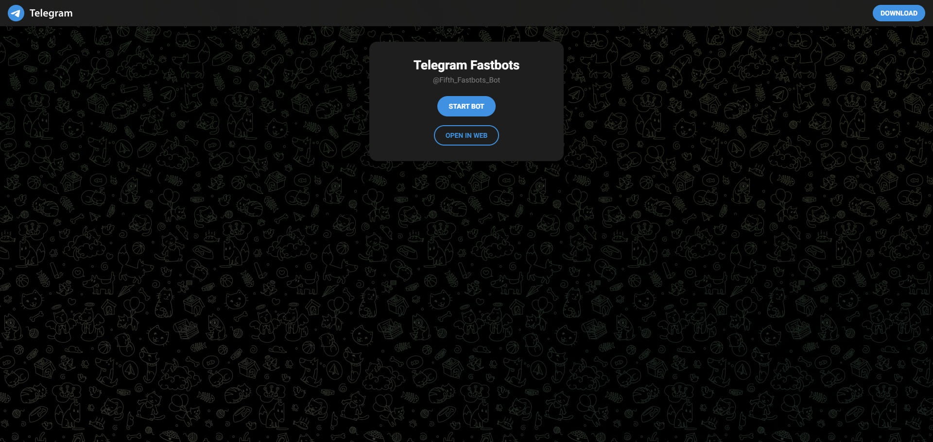Click on "Open in Web"