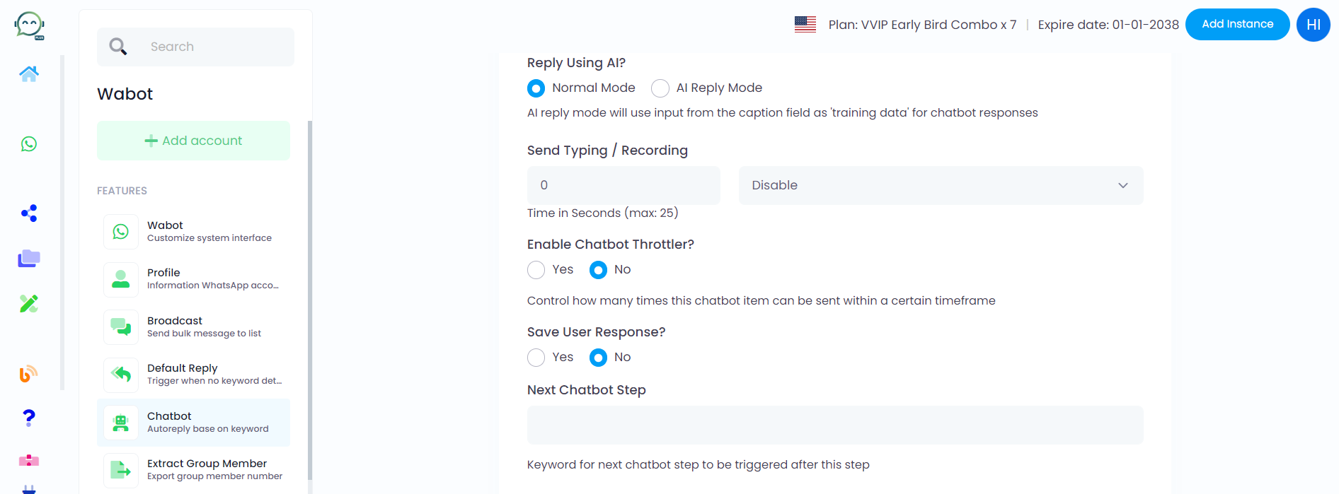 Choose "Normal Mode" and adjust the delay as you wish. 0 means no delay from the first picture, so it will be sent out instantly